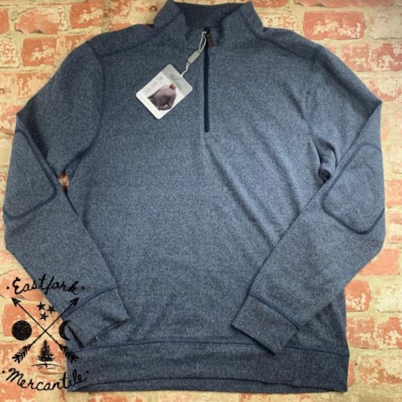 NWT Greg Norman Lux Cotton 1/4 Zip Pullover M - Picture 1 of 5